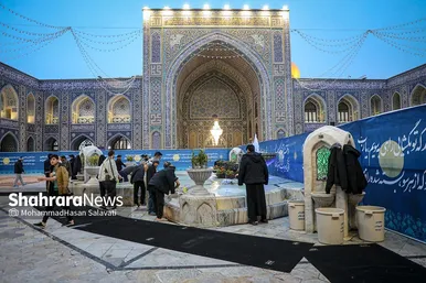 آیین معنوی اعتکاف در حرم امام رضا (ع)