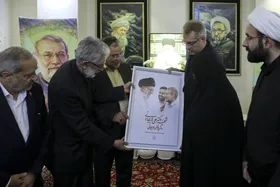 حداد عادل: شهادت برازنده دکتر لاریجانی بود + فیلم