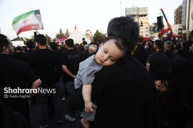 گزارش تصویری | مراسم خیمه سوزان عصر عاشورا در مشهد (۱۵ تیر ۱۴۰۴)