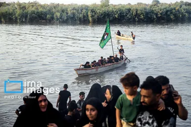 عکس‌هایی از استقبال اهالی خلیفه حیدر از زائران کربلا