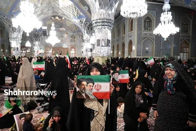 گزارش تصویری | مراسم چهلمین روز شهادت رهبر شهید انقلاب اسلامی در حرم مطهر رضوی