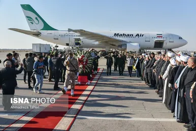مراسم استقبال از پیکر شهید زاهدی