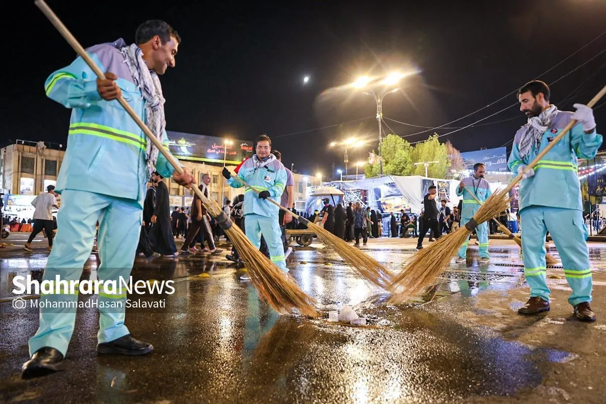 حجت الاسلام ماندگاری: مدیریت شهری مشهد جانانه پای کار اربعین ایستاده است + فیلم