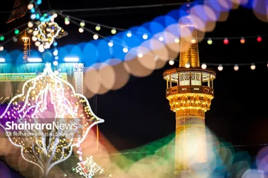 چراغانی و گل آرایی حرم مطهر رضوی در دهه کرامت