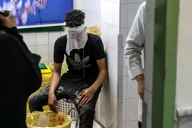 بخش سوختگی بیمارستان امام رضا (ع) در شب چهارشنبه سوری