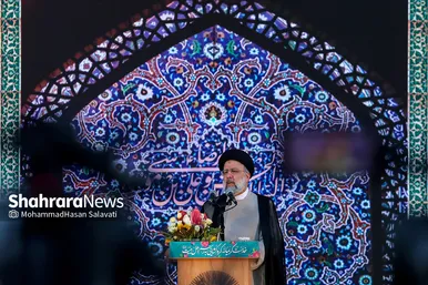 سخنرانی رئیس جمهور منتخب در حرم مطهر رضوی