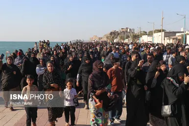 گزارش تصویری | تشییع پیکر شهید «قدرت زرنگاری» - جزیره هرمز