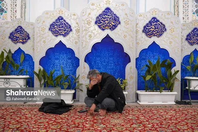 گزارش تصویری | عزاداری هئیت باغ گندم یزد در حرم مطهر رضوی