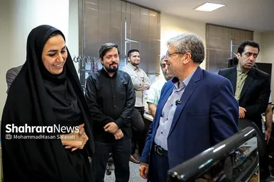 حضور شهردار مشهد در موسسه شهرآرا به مناسبت روز خبرنگار