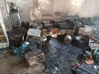 آتش‌سوزی گسترده در انبار ضایعات پلاستیک حوالی مشهد (یکم تیر ۱۴۰۵)