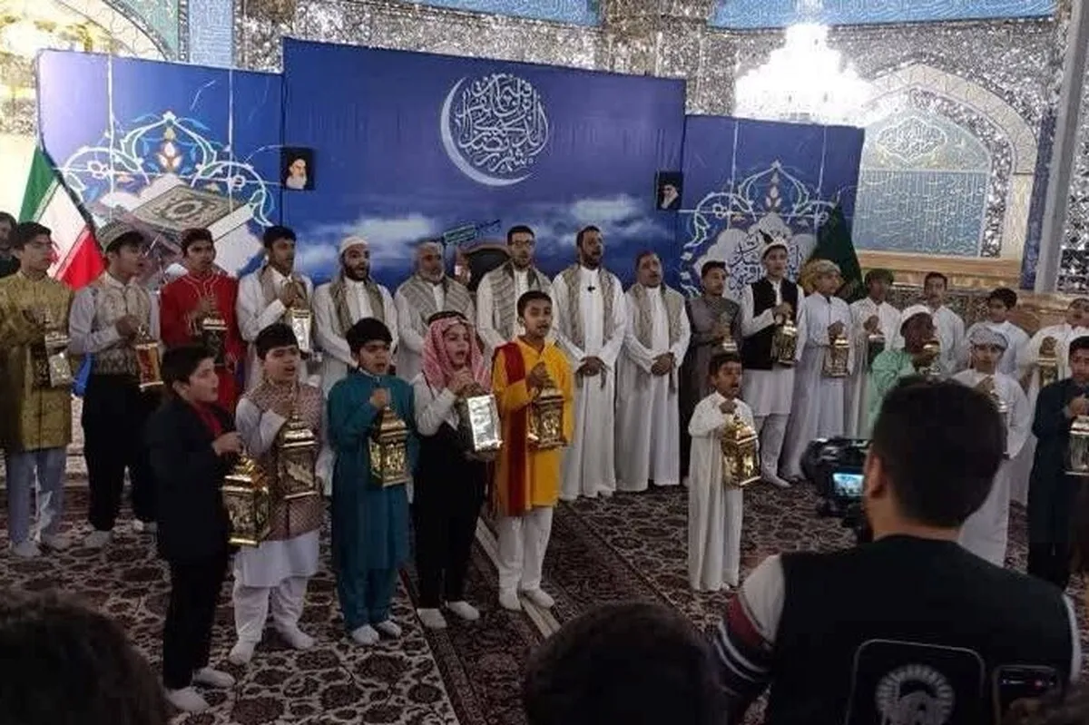 آیین سنتی «هل هلالک یارمضان» در حرم امام‌رضا(ع) برگزار شد