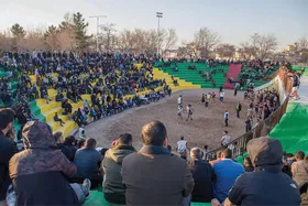 صدای تشویق تماشاگران پس از ۳۰ سال در گود کشتی باچوخه شهید بابانظر پیچید