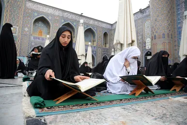 ترتیل خوانی قرآن کریم در مسجد گوهرشاد حرم مطهر رضوی