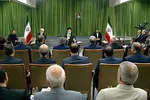 دیدار اعضای هیئت دولت سیزدهم با رهبر معظم انقلاب | حضرت آیت‌الله خامنه‌ای: دولت آقای رئیسی، دولت کار و امید و حرکت بود + فیلم و عکس