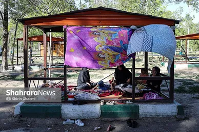 گزارش تصویری | بوستان زائرپذیر غدیر مشهد میزبان زائران و عزاداران امام شهید