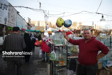حال و هوای بازار گل مشهد در آستانه عید
