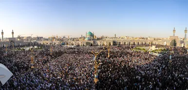 مراسم دعای عرفه در حرم مطهر رضوی
