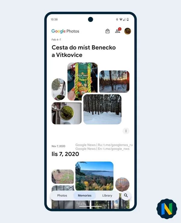 گوگل درحا‌ل‌آزمایش یک رابط کاربری جدید و شیک برای برنامه Google Photos است + عکس