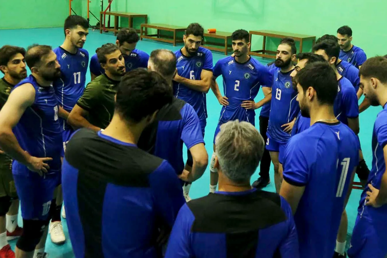 محمد موسوی در تمرینات پیکان