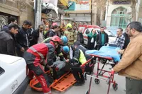 نجات معجزه‌آسای کارگر محبوس از زیر آوار در خیابان امام رضا (ع) مشهد (۱۹ بهمن ۱۴۰۴)