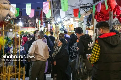 حال و هوای بازار گل مشهد در آستانه عید