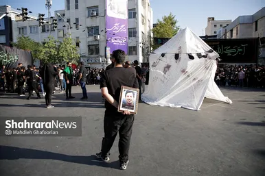 آیین خیمه سوزان عصر عاشورا در مشهد