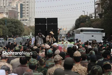 مراسم تشییع پیکر مطهر سرباز شهید «احمد لطفی» در مشهد