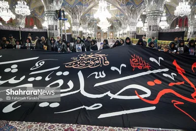 گزارش تصویری | آئین سیاه پوشی حرم مطهر امام رضا(ع)توسط مادران و همسران شهدا