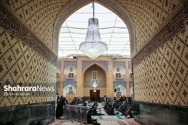 مراسم ترتیل‌خوانی بانوان در حرم مطهر رضوی