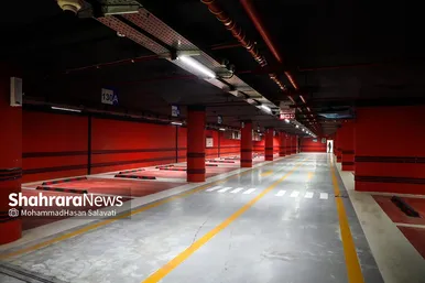 بهره‌برداری از پارکینگ هوشمند هشت‌آباد در میدان شهدا مشهد