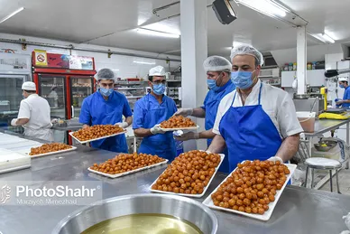 کارگاه پخت زولبیا و بامیه