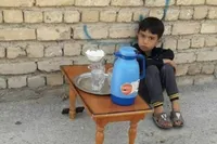 موکب ساده ۳ کودک در مشهد + فیلم
