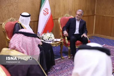 عکس‌هایی از دیدارهای مهمانان مراسم تحلیف با رئیس جمهور