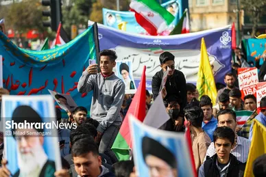 گزارش تصویری | راهپیمایی ۱۳ آبان ۱۴۰۳ در مشهد