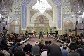 جشن قاریان قرآن حرم مطهر رضوی به مناسبت آغاز امامت حضرت ولی&zwnj;عصر (عج)