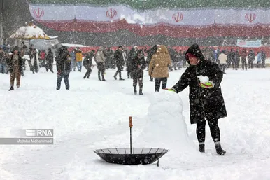 ایران زیباست | بارش برف در رشت