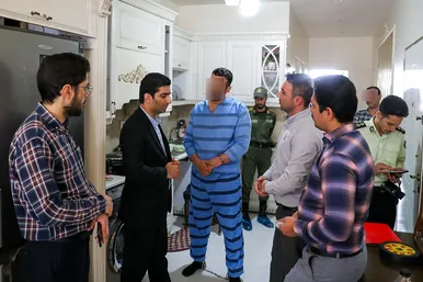بازسازی صحنه قتل در خیابان مطهری شمالی