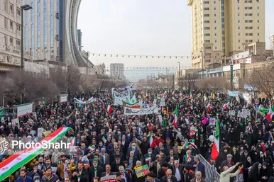 گزارش تصویری (۲) | راهپیمایی روز ۲۲ بهمن در مشهد