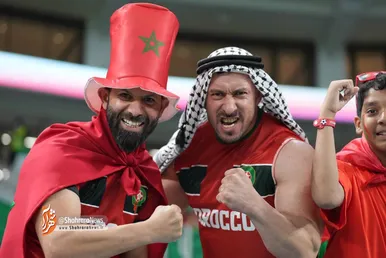 تماشاگران دیدار مراکش و پرتغال