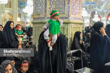 گزارش تصویری | مراسم شیرخوارگان حسینی در حرم مطهر رضوی برگزار شد