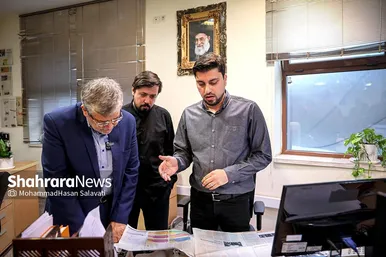 حضور شهردار مشهد در موسسه شهرآرا به مناسبت روز خبرنگار
