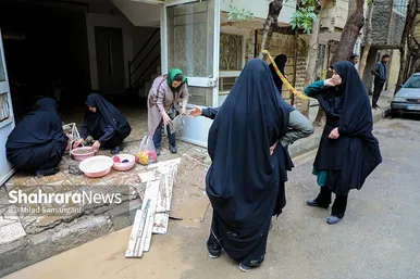 عکس‌هایی از خیابان سپاه در محله سیدی مشهد ۴۸ ساعت پس از سیل
