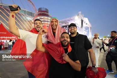 حال و هوای تماشاگران قبل از بازی مراکش و کرواسی