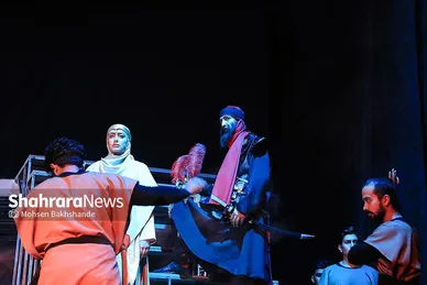 گزارش تصویری | سوگواری آیینی نمایشی «مثنوی سرخ»