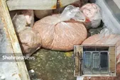 کشف صد‌ها کیلو گوشت خر در موتورسازی متروکه با هوشیاری شهروند مشهدی