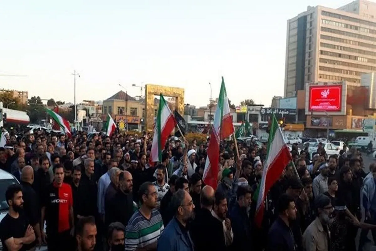 تظاهرات اعتراضی مردم مشهد در محکومیت کشتار غزه برگزار می‌شود (۲۲ فروردین)