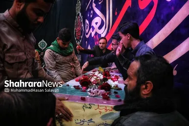 مراسم احیاء شب ۲۱ ماه رمضان و وداع با پیکر شهید گمنام در شهرک شهید رجایی
