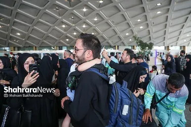 گزارش تصویری | استقبال از کاروان خدام الحسین