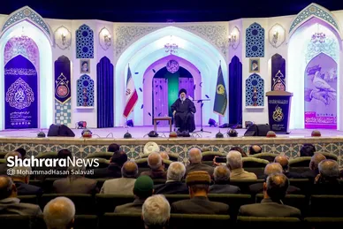 گزارش تصویری | آیین افتتاحیه بیست‌ودومین اجلاس بین‌المللی پیرغلامان حسینی در حرم مطهر رضوی