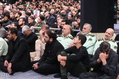 گزارش تصویری | سخنرانی رهبر معظم انقلاب در مراسم عزاداری شهادت امام رضا(ع)